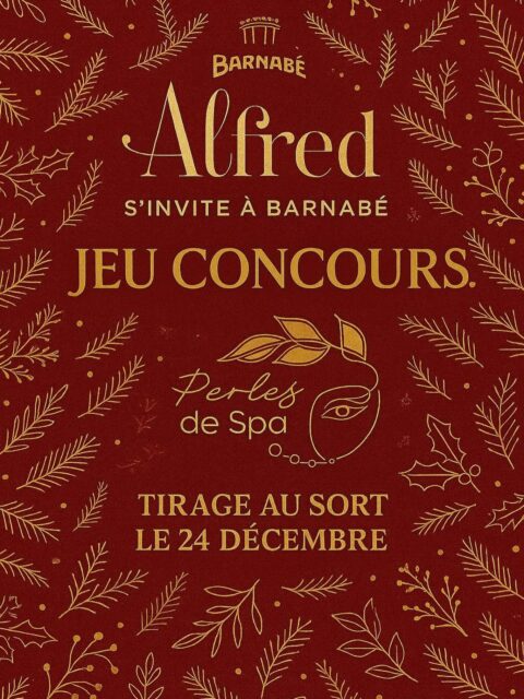 🎉 GRAND JEU CONCOURS – ALFRED S’INVITE À BARNABÉ x PERLES DE SPA 🎉
À l’occasion des fêtes, on vous gâte… deux cadeaux d’exception à gagner ! 🎁✨

🥂 Alfred s’invite à Barnabé vous offre un bon d’une valeur de 100€ pour un repas gourmand.
💦 Perles de Spa vous fait vivre une escale bien-être de 1h30 (sauna + hammam + jacuzzi) pour 2 personnes d’une valeur de 100€.

Deux univers, deux partenaires… un seul tirage au sort pour tenter de remporter ces superbes lots ! 🌟

⸻

✨ Pour participer :
1️⃣ Être abonné aux deux comptes
2️⃣ Partager cette publication en story
3️⃣ Inviter 2 amis en commentaire (1 commentaire = 1 participation supplémentaire)

📅 Tirage au sort le 24 décembre
🎄 De quoi clôturer l’année en beauté et commencer la prochaine en douceur !

⸻

Bonne chance à toutes et à tous ! 🍀
Et merci à nos partenaires pour ces cadeaux incroyables ✨