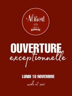 Pensez à réserver dès maintenant…!!
En plus mardi, c’est férié… 🎉😜